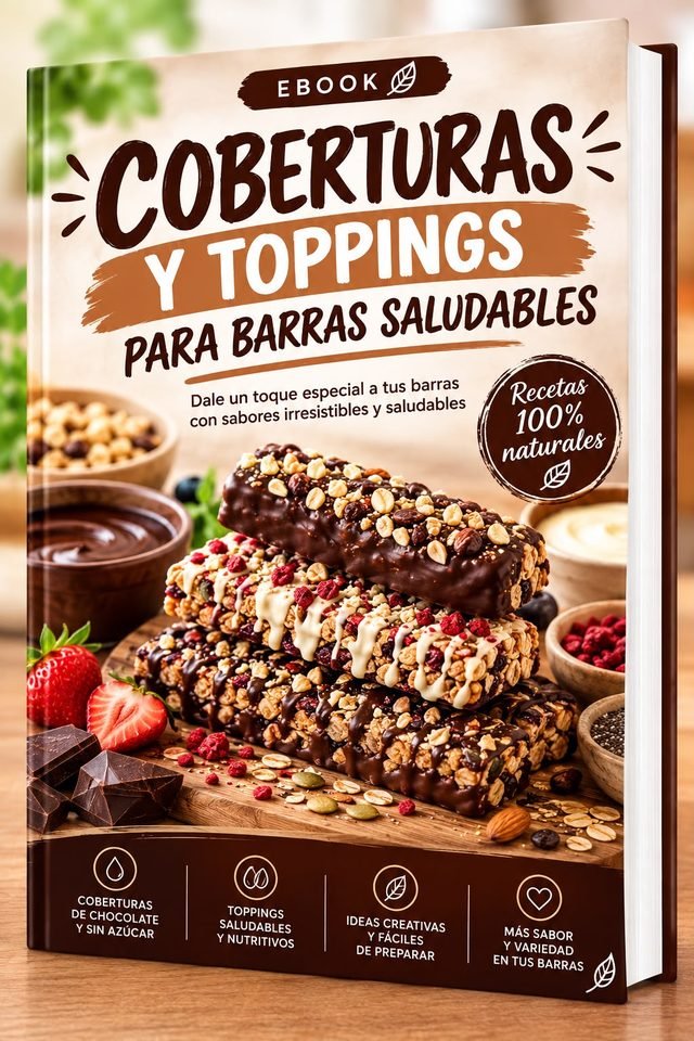 Portada: Coberturas y Toppings para Barras Saludables